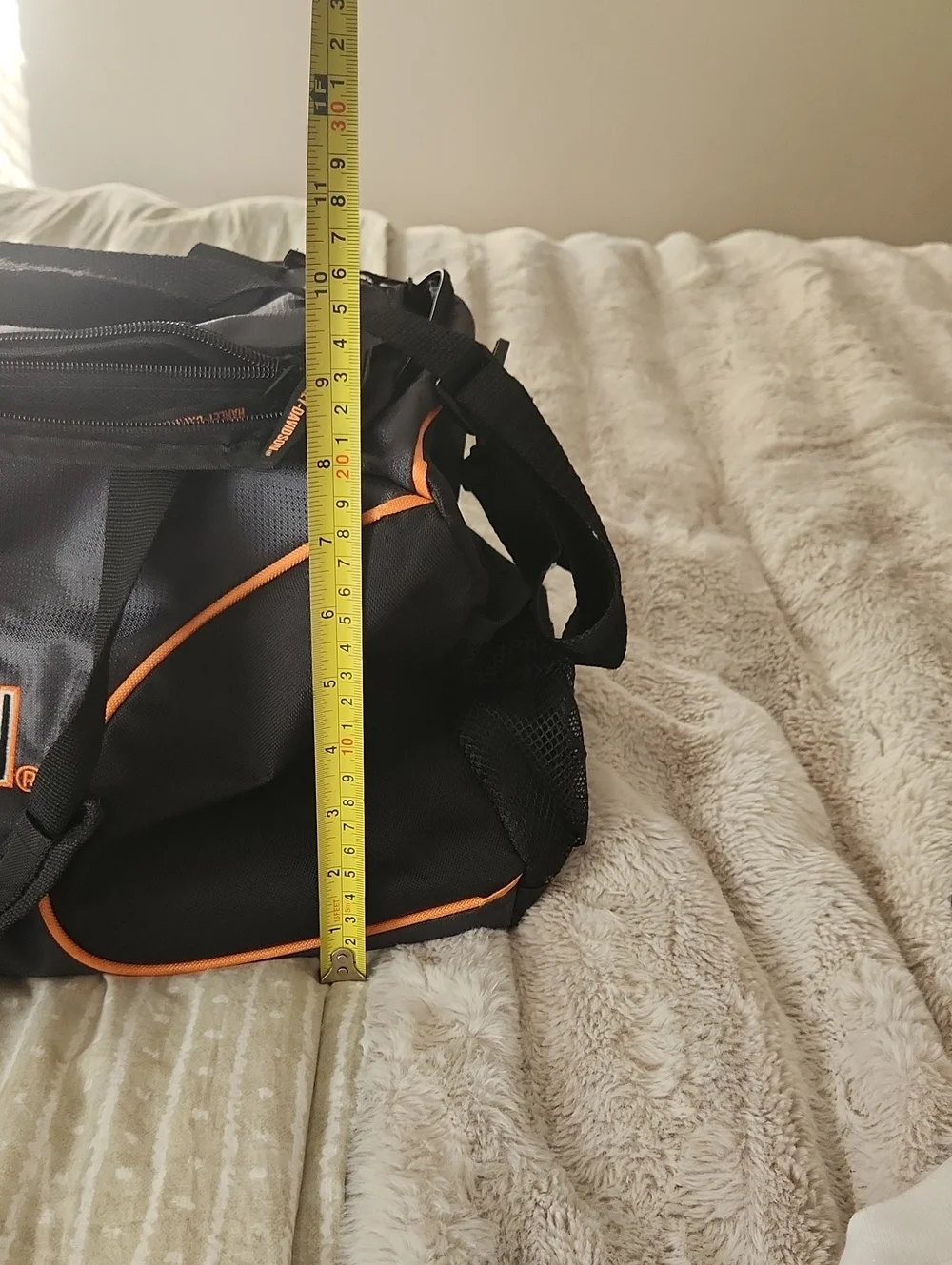 Harley-Davidson Black and Orange Travel Duffel